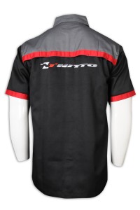 DS071 Personal design darts shirt sample order darts shirt dacron cotton card darts shirt supplier back view